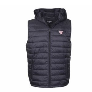 Guess Puffer Vest With Hood